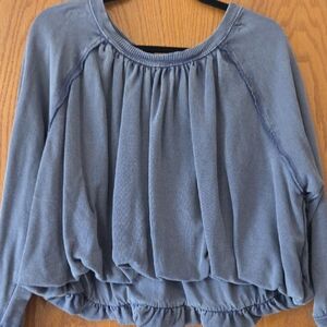 Pilcro Blue Blouse